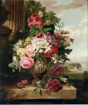 unknow artist Floral, beautiful classical still life of flowers.137 oil painting picture